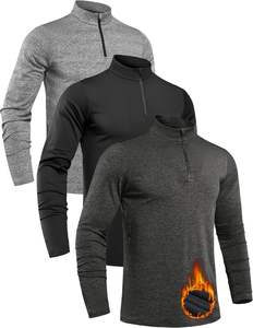 Hommes de haute qualité Golf Active Tops Nouveau Design Quarter Zipper Pull Sweat 1/4 Zip Shirt - Product Image 3