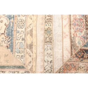 Petit tapis vintage 2,8x9,7 pieds, tapis turc géométrique beige - Product Image 5