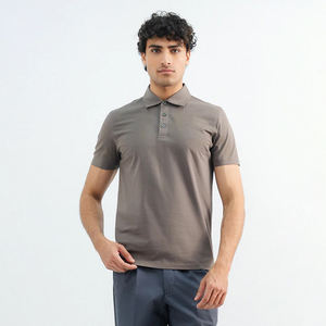 Logotipo personalizado de alta calidad de algodón mercerizado doble de color sólido liso Golf Polo en blanco fabricado por productos Huzaifa - Product Image 1