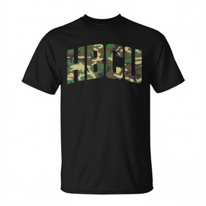 T-Shirt Promozionale Personalizzabile HBCU Black History Camo per Abbigliamento Universitario - Product Image 2