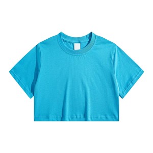 100% algodón de manga corta de alta calidad para niños, venta al por mayor, ropa informal suave sólida para niños y niñas, camisetas para bebés, camisetas de algodón - Product Image 6