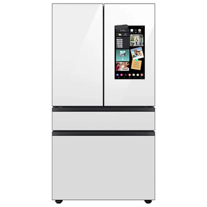Refrigerador Bespokes de 4 Puertas Francesas (29 Cu. pies) Ft.) con Family Hub en vidrio blanco - Product Image 1