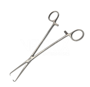 Manual de alta calidad Schroeder Tenaculum Forceps 25cm Acero inoxidable Certificado CE Instrumento quirúrgico ginecológico - Product Image 6