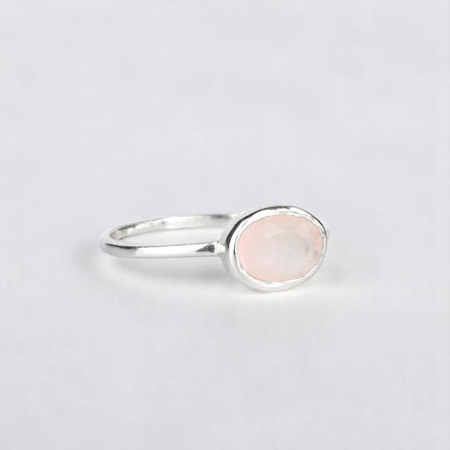 Pink Chalcedony  Silver