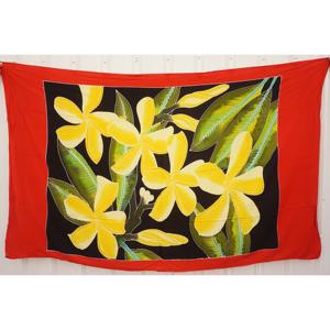 Sarongs hawaïens peints à la main en rayonne de qualité supérieure, paréo, vente en gros personnalisée, vêtements de plage, couverture, îles du Pacifique, HPGU056-01-200 - Product Image 1