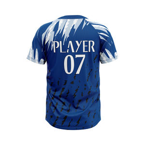 Camisetas de Béisbol Personalizadas para Hombre, Cuello en V, Poliéster/Algodón, Ecológicas, con Parche Personalizado en la Parte Delantera, Transpirables, para Softbol - Product Image 2