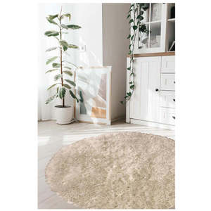 Juego de Alfombras de Pelo Largo Beige Lavables y Suaves SA-02 - Product Image 3