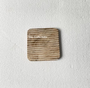 Rustic White Wash Finish Mango <b>Wood</b> Coaster New Household Tea Cup Mats & Pads <b>Placemat</b> Table Decoration Coaster for Drinks Used - Product Image 4