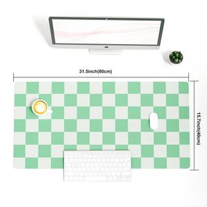 Tapis de souris en cuir PVC pour jeux, couleur personnalisée, unilatéral, tapis ergonomique, tapis de bureau, cuir de chamois, confortable pour le bureau et la maison - Product Image 4