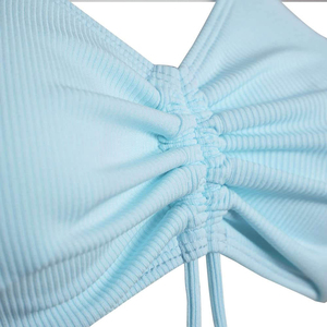 ชุดว่ายน้ำเล่นฟิตเนสพิมพ์ลายผ้าโพลีเอสเตอร์/ ไนลอนผ้าโพลีเอสเตอร์แบบกำหนดเองมาใหม่ - Product Image 4