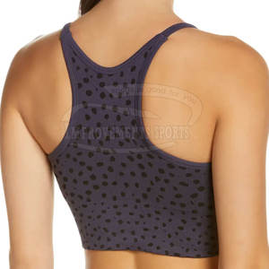 OEM personalizado tamaño adulto Fitness Sports Bra cómodo mujeres estiramiento Strappy Fitness Bra - Product Image 3
