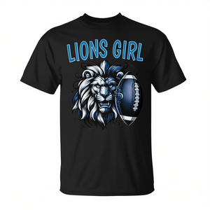 เสื้อยืดวันแข่งขันฟุตบอลหญิง เสื้อยืดโปรโมชั่นสำหรับแฟนกีฬาไลออนส์สำหรับเด็กผู้หญิง - Product Image 2