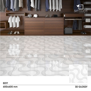 Moderno 3D inyectar cuerpo blanco azulejo de porcelana clásico Digital cerámica madera azulejo para decoración del hogar sala de estar piso decoración de la pared - Product Image 6