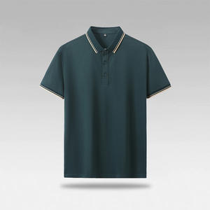 Nouveau Polo Homme Été 2026 en Coton à Manches Courtes, Couleur Unie avec Broderie Logo Personnalisé, Fourniture ODM, Tricot Anti-Boulochage - Product Image 3