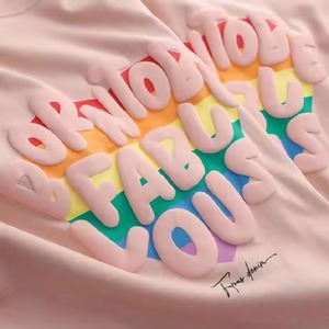 Camiseta de algodón con estampado de hojaldre de calidad superior Excedente de stock Lote Fábrica de Bangladesh Cancelado Ropa de marca original Muestra de 7 días - Product Image 2