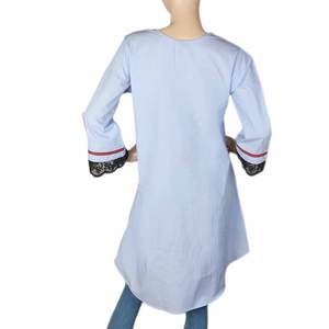 Kurti Bordado para Mujer - Azul Cielo - Product Image 4
