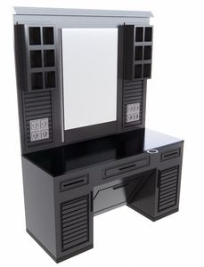 Estación de Peluquería/Barbería Comercial Moderna de Madera - Plegable, Portátil, Ecológica, Duradera y Ajustable, Muebles de Salón Estilo Estambul - Product Image 1