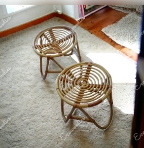 โต๊ะกาแฟในร่มสุดสร้างสรรค์โต๊ะข้างทำจากหวายงานฝีมือที่สวยงามสำหรับห้องนั่งเล่นชุดเฟอร์นิเจอร์สำหรับร้านอาหาร2ชิ้น - Product Image 1