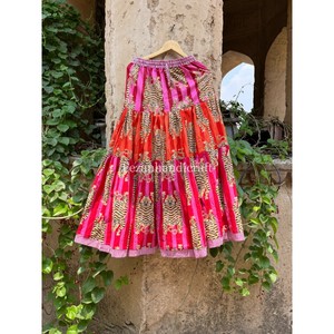 ชุดเดรสแม็กซี่ทำด้วยมือของผู้หญิงกระโปรงเอวยางยืดผ้าฝ้ายพิมพ์ลายเสือแบบลำลองสำหรับฤดูร้อน - Product Image 4