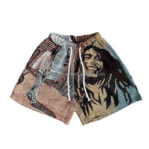 Shorts décontractés pour hommes Couleur unie Imprimé personnalisé Sports Five Fitness Pantalon de plage Respirant Mesh Basketball Shorts - Product Image 1