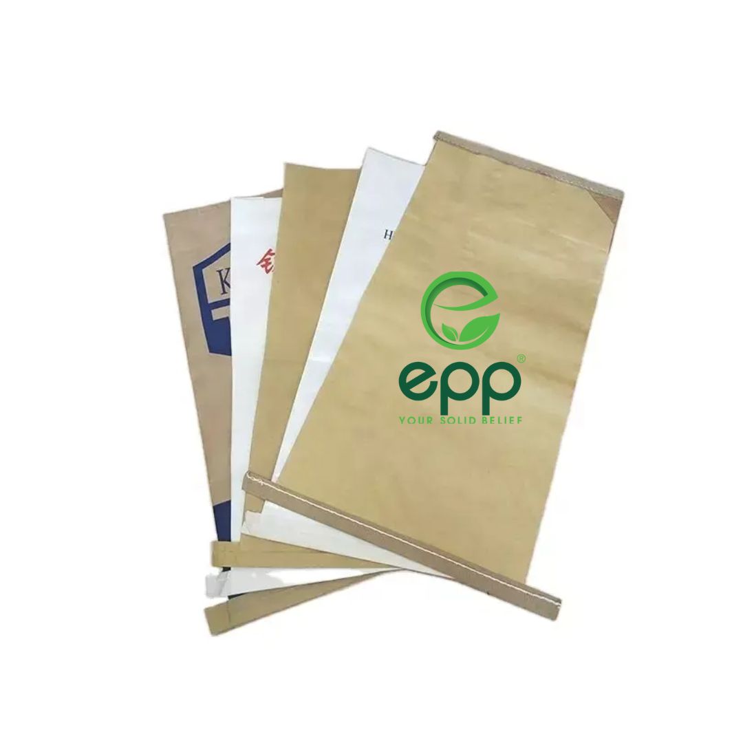 Hot Selling Eco-Friendly Gravure Printed Woven Kraft Paper PP Composite Zipper Top Recyclable 50kg Feed Packing Bags