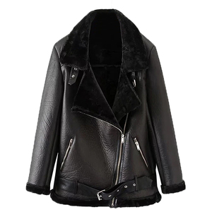 Venta de invierno Impermeable Diseño clásico Ropa casual Chaqueta de cuero en precio adecuado Chaqueta de cuero cortavientos Servicio OEM - Product Image 3