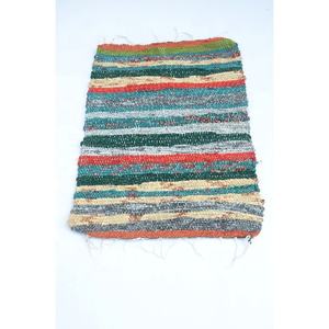 Indian Handmade Cotton Door <b>Mat</b> Colorful Chindi Home Decor Floor Runner Handwoven Door <b>Mat</b> - Product Image 2