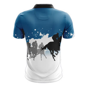 เสื้อกีฬาผู้ชายผ้าโพลีเอสเตอร์แห้งเร็วออกแบบได้ตามต้องการสำหรับโปโลเทนนิสโบว์ลิ่งกอล์ฟพิมพ์ลายและปักโลโก้ - Product Image 2