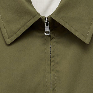 Custom Size Men's <b>Canvas</b> Stand Collar Front Logo Windproof Breathable Quick Dry Polyester/Cotton Fabric <b>Jackets</b> - Product Image 4