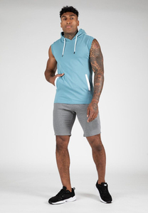 Custom Vintage Boxy 350g Heavyweight 100% Cotton Plain Blank Oversized <b>Pullover</b> <b>Men</b> <b>Sleeveless</b> Hoodies <b>Sleeveless</b> Gym Tops - Product Image 3