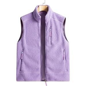 Cotton-Padded Men's Vest Men Zipper <b>Waistcoats</b> Plus Size 6XL Men <b>Women</b> Fleece Jacket Sleeveless Vest Fashion Casual Coats Male - Product Image 6