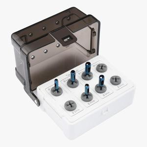 Boîte de stérilisation pour fraises/trephines manuelles en acier inoxydable bleu, certifiée CE, haute qualité, garantie 5 ans - Product Image 4