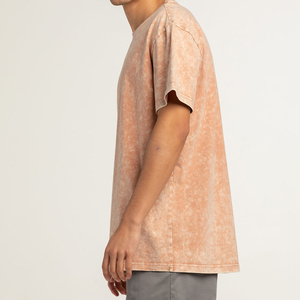 Camiseta de lavado ácido de etiqueta privada Camiseta de calle de gran tamaño de algodón pesado - Product Image 6