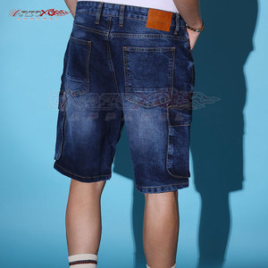 Fashionable <b>Men</b> Jeans <b>Shorts</b> With Clean Lines And Slight Fade <b>Men</b> Tapered Jeans <b>Shorts</b> With Stitch Detail - Product Image 3