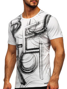 Top Ranking Plain Heavy 100% algodón verano en blanco camiseta de gran tamaño diseño de hombro caído camiseta impresión personalizada camisetas para hombres - Product Image 3
