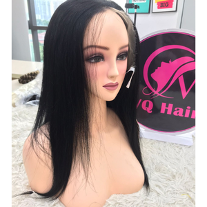 Venta al por mayor de pelucas de cabello humano HD de encaje frontal negro natural recto para las mujeres negras de pelo vietnamita - Product Image 1
