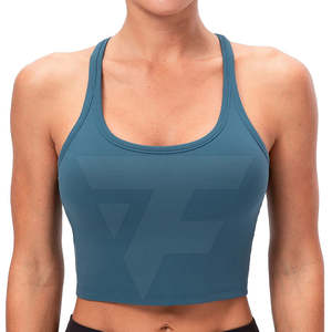 Sujetador Deportivo Personalizado con Logotipo para Mujer, de Alta Calidad, Ligero, Transpirable, Ecológico, de Spandex/Poliéster con Transferencia de Calor - Product Image 1