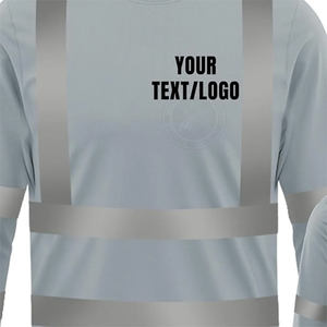 Camisetas de seguridad de alta visibilidad OEM, logotipo personalizado reflectante, venta al por mayor, camiseta reflectante negra transpirable personalizada de seguridad - Product Image 6