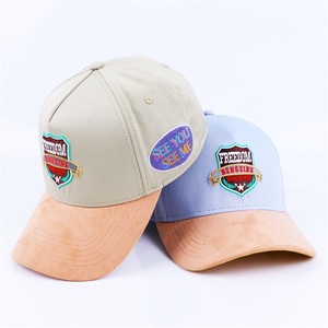 Gorra de béisbol de gamuza de 5 paneles personalizada del fabricante, gorras con logotipo bordado 3D, gorra estructurada para papá al por mayor - Product Image 1