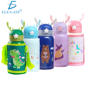 Termo de Acero Inoxidable Aislado de 17 oz con 2 Tapas, Botella de Agua Metálica - Product Image 1