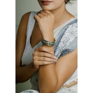 925 <b>Silver</b> Openable Kada Noor Chittai Jalli Fashion Bangles Elegant and Stylish Accessory - Product Image 2