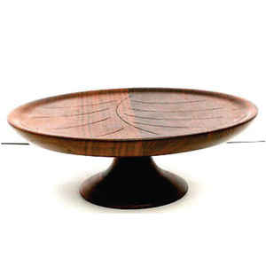 Support à gâteau à étages en bois de chêne naturel rustique, style fermier écologique, plateau de service pour mariage, vente en gros - Product Image 4