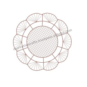 Décoration murale de maison de luxe moderne Cette pièce d'art en métal en fer évoque la beauté du soleil levant pour la sophistication de Noël - Product Image 3