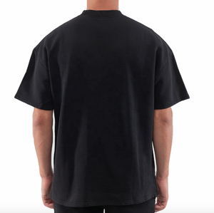 เสื้อยืดผ้าฝ้ายโอเวอร์ไซส์สำหรับผู้ชายและผู้หญิงเสื้อยืดแนววินเทจผ้าถักแบบลำลองสำหรับผู้ชายเสื้อผ้าแนวสตรีทสำหรับฤดูร้อน - Product Image 2