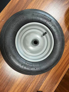 Wholesale 10 Inch <strong>Pneumatic</strong> Rubber Wheelbarrow 3.00-<strong>4</strong> 260x85 Hand Trolley Tires Go Kart Wheels Tires for Construction Handcart - Product Image 6