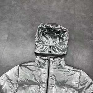 OEM personalizado moda acolchada chaqueta de bombardero impermeable otoño burbuja abrigo cremallera hasta invierno transpirable chaqueta acolchada para los hombres - Product Image 3