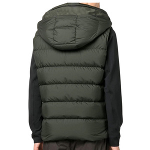 Gilet matelassé léger et chaud pour homme, veste sans manches d'extérieur à capuche, décontracté, avec fermeture éclair intégrale et poches rembourrées - Product Image 6