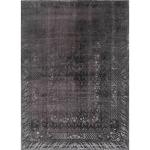 Alfombra de Lana y Seda Anudada a Mano con Diseño Floral y Abstracto Azalea Pae-6165 para el Hogar, Pasillo, Suelo, 10 mm de Grosor, Rectangular, Patrón de Patchwork - Product Image 1