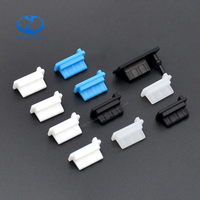 Bouchon anti-poussière Usb C personnalisé en usine couvercle en caoutchouc pointe Port Micro Usb protéger cache-poussière en silicone avec le trou