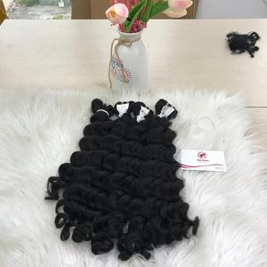 Extensiones de cabello rizado de agua de doble trama para máquina de piel cruda vietnamita de grado Remy humano 100% todos los colores 100g - Product Image 3